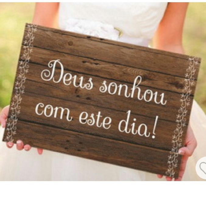 Plaquinha - lá vem a noiva #opiniões - 1