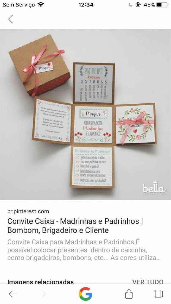 Lembrança padrinhos - 1