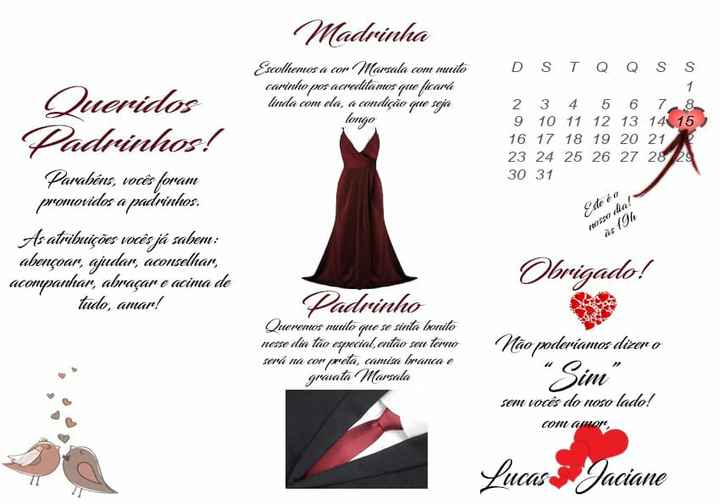 Lembrança padrinhos - 3