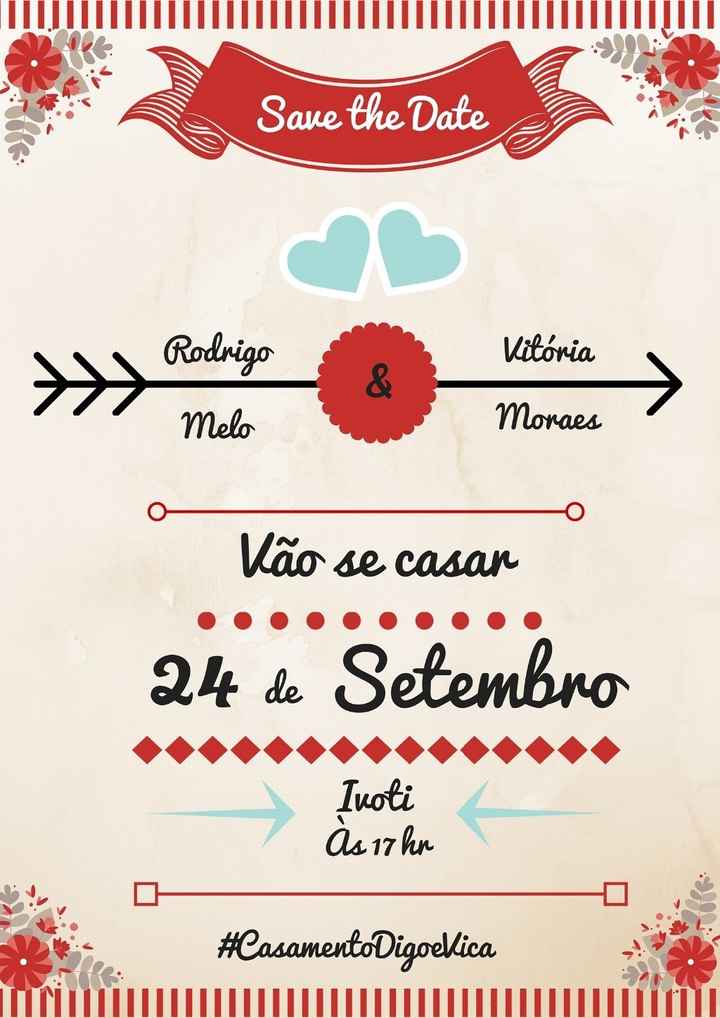Nosso save the date