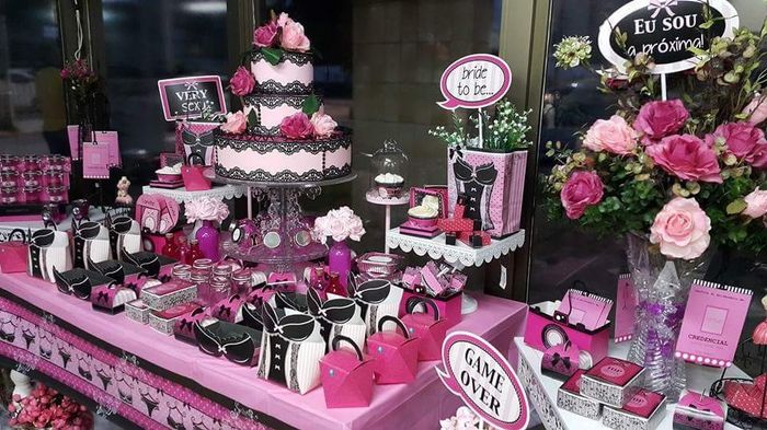 Decoração para chá de lingerie