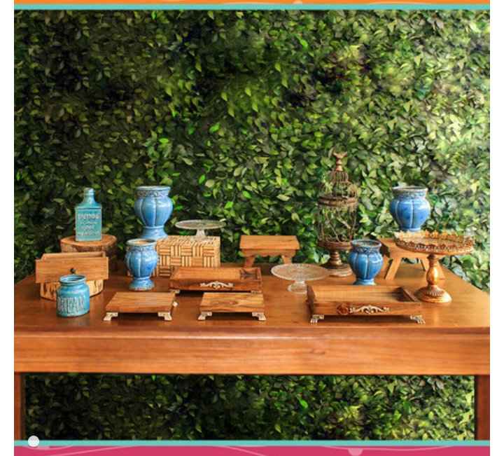 acessórios da mesa vai ser um azul assim