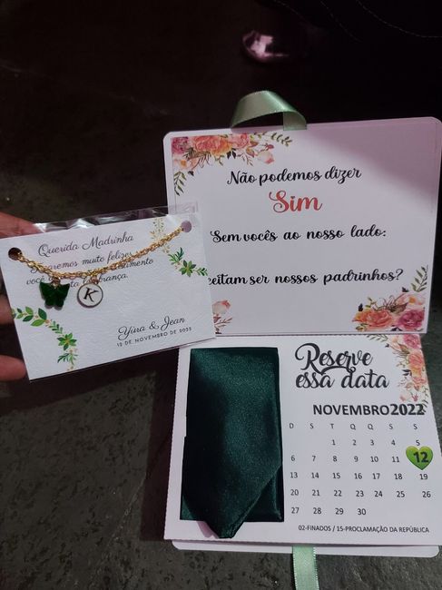 Convite dos padrinhos. 2