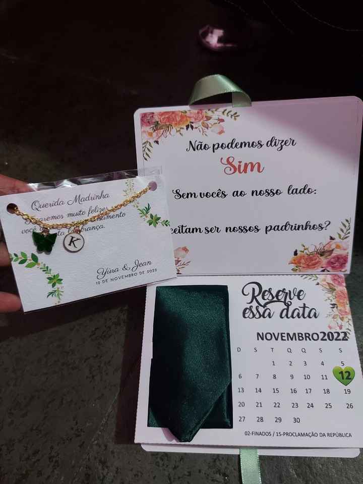 Convite padrinhos e madrinhas - 1