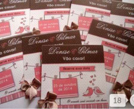 Imãs de geladeira -save the date - 4