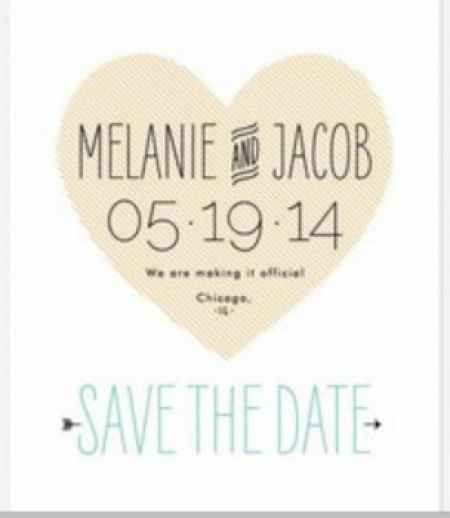 Imãs de geladeira -save the date - 1