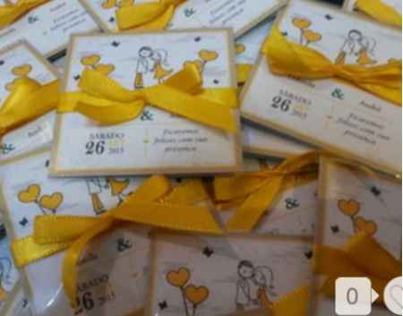 Imãs de geladeira -save the date - 2