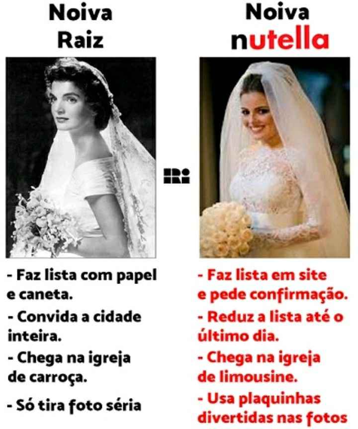 que tipo de noiva é Você? - 1