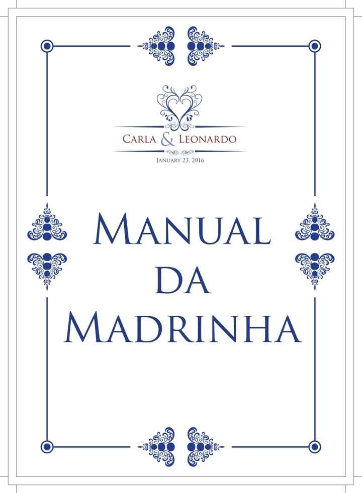 Capa - Manual da Madrinha
