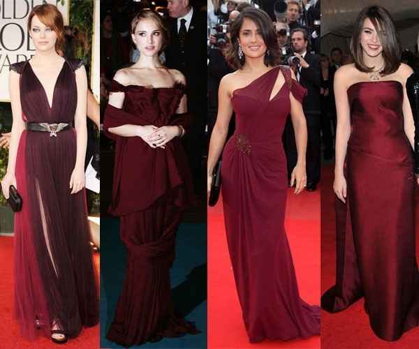 Vestidos Bordô