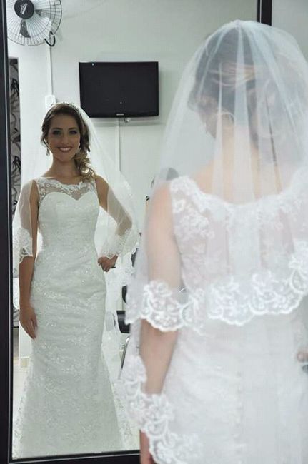 Vestido Longp depois de ajustado