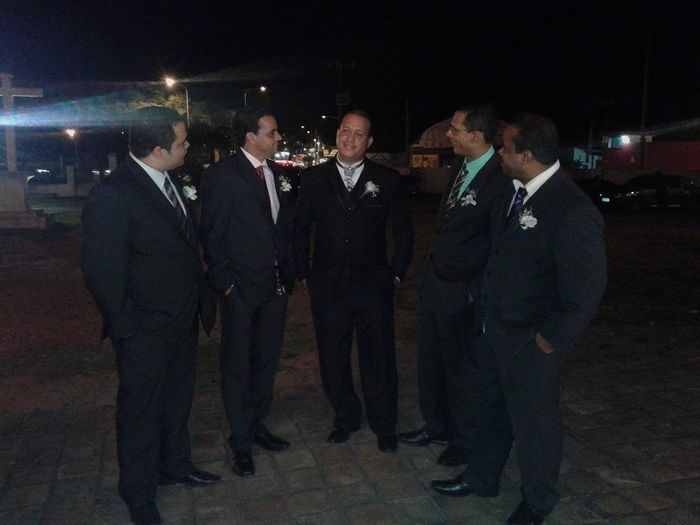Meu marido com os padrinhos!