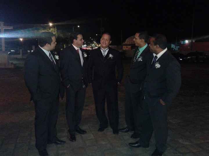 Meu marido com os padrinhos!