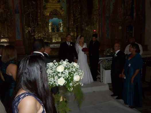 Eu e o Noivo no altar!