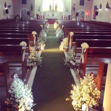 DEcoração da igreja.