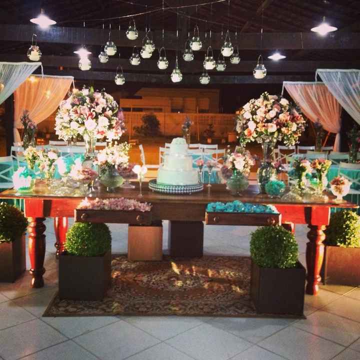 mesa do bolo