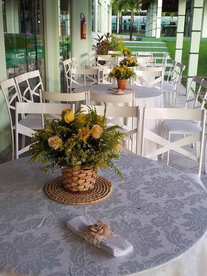 arranjos e mesa dos convidados