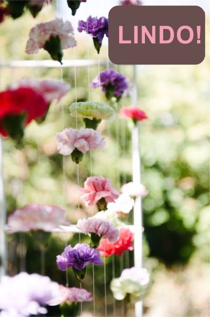 cortina de flores 
