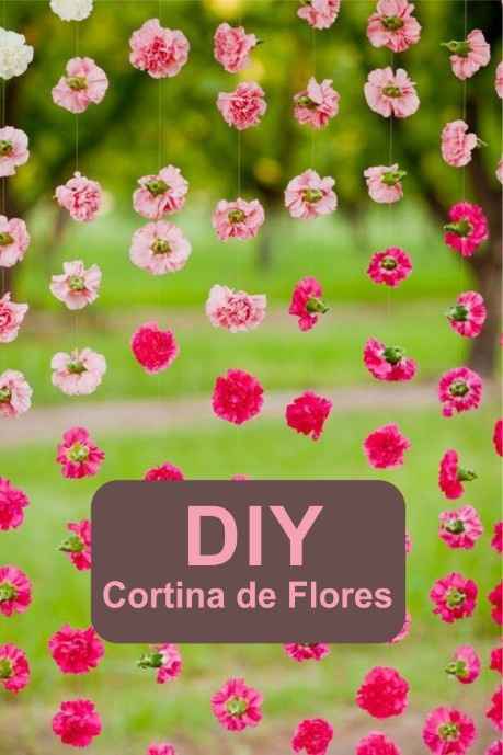cortina de flores 