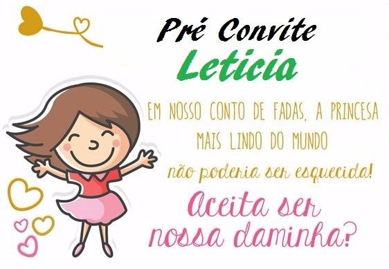 convite daminha