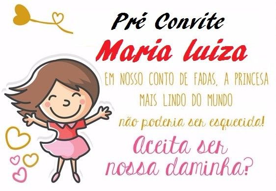 convite daminha