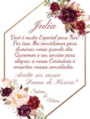 Convite Dama