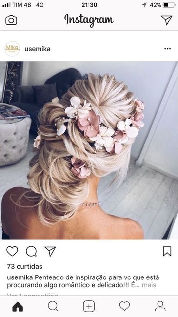 Qual será o tipo do penteado? 1