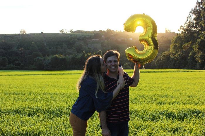 Quantos aniversários de namoro festejaram até agora? 1