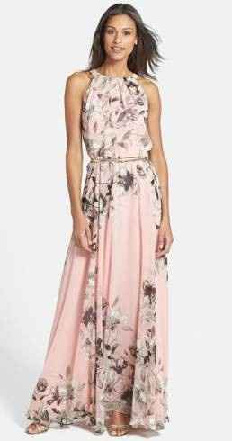 Vestido estampado - Longo ou midi. Sempre lindo!