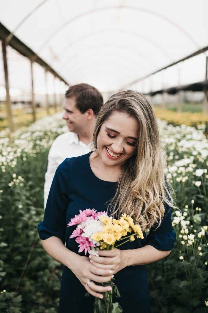 Eu tive um lindo buquê... Flores colhidas na hora! 