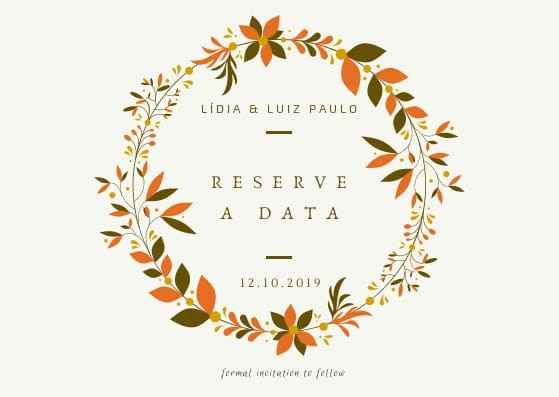 Fiz e mandei meu reserve a data! - 1