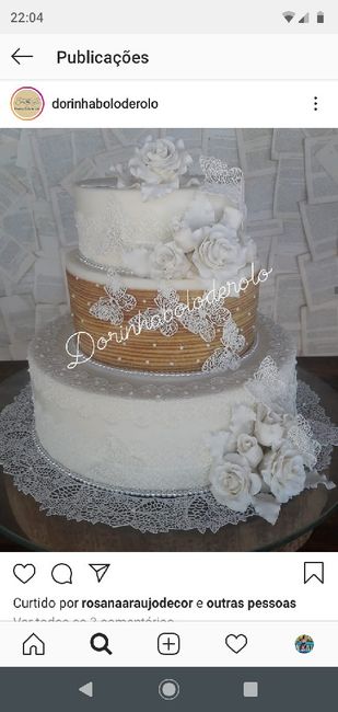 Bolo casamento 🍰 1