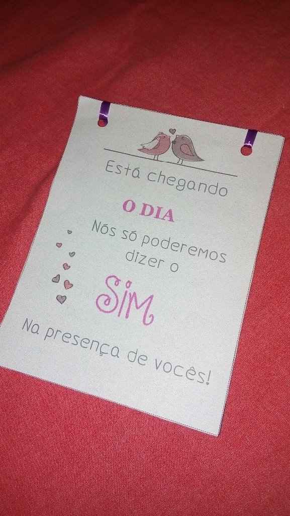 Convite padrinhos 