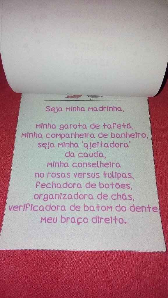 Convite padrinhos 