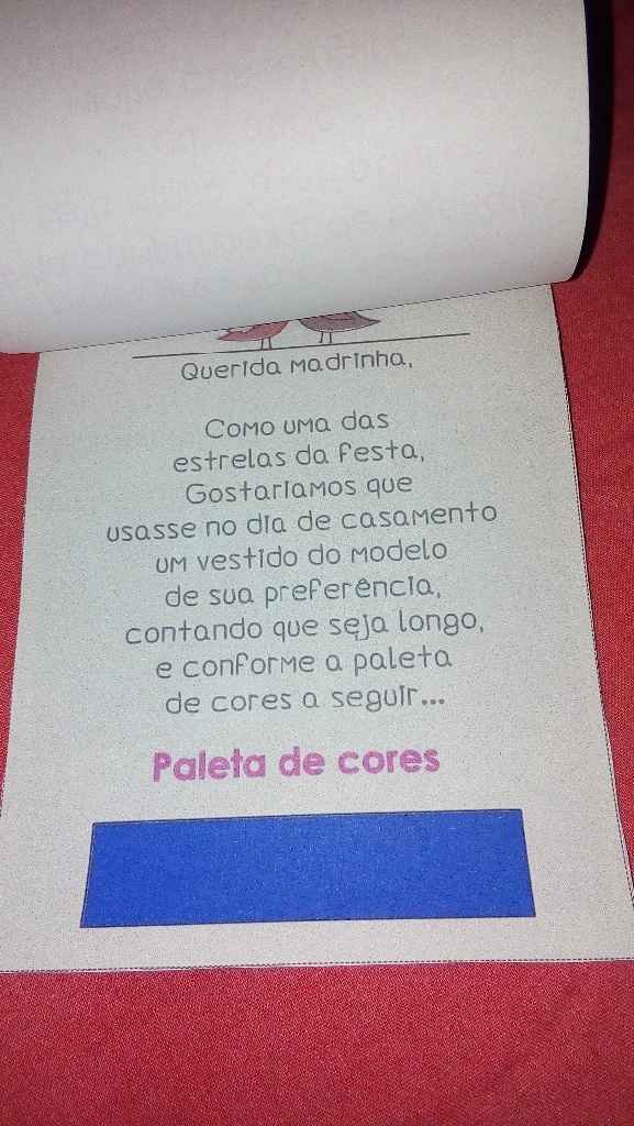 Convite padrinhos 