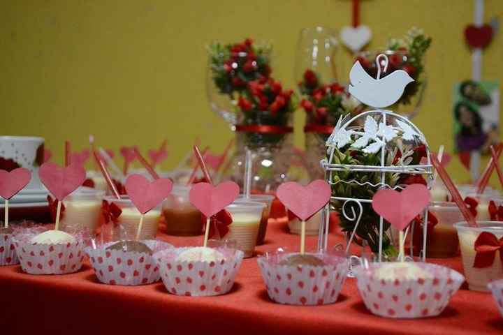 Decoração do chá 