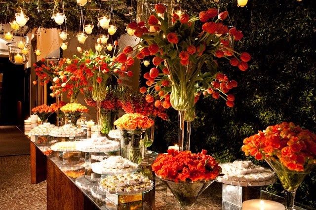 Decoração laranja