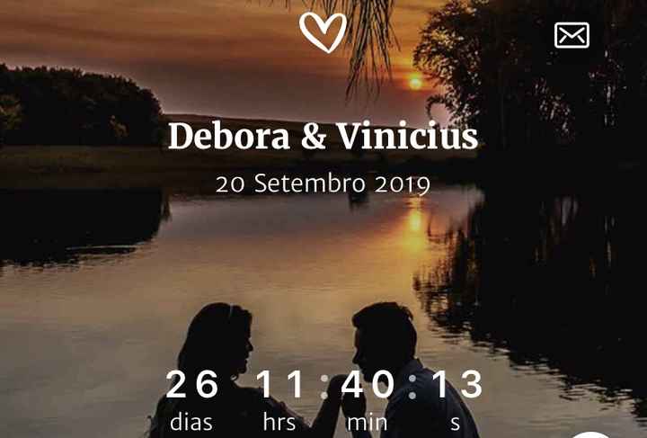 Contagem regressiva ❤️🥰 - 1