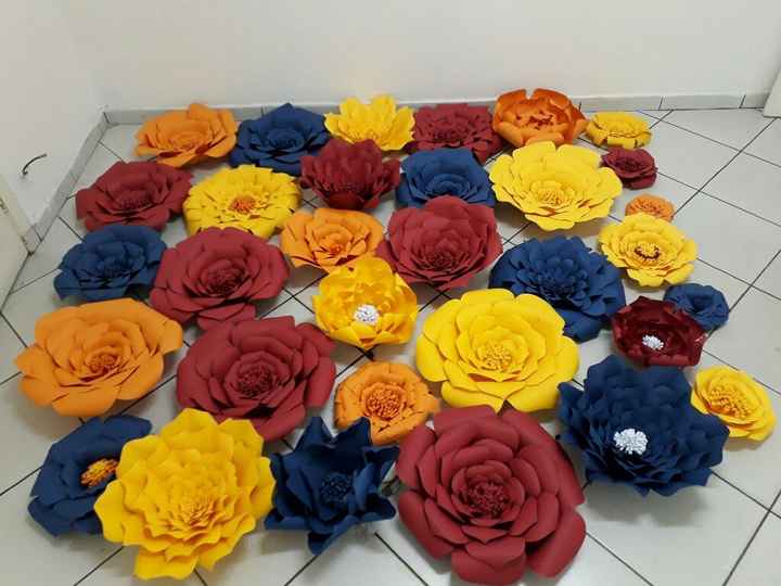  Minhas Flores gigantes de papel !!#vemver - 1