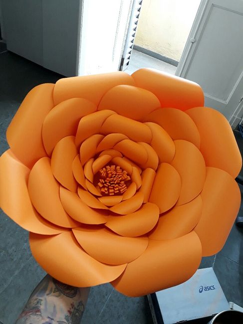 Painel com flores gigantes de papel... #help 1