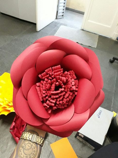 Painel com flores gigantes de papel... #help - 2