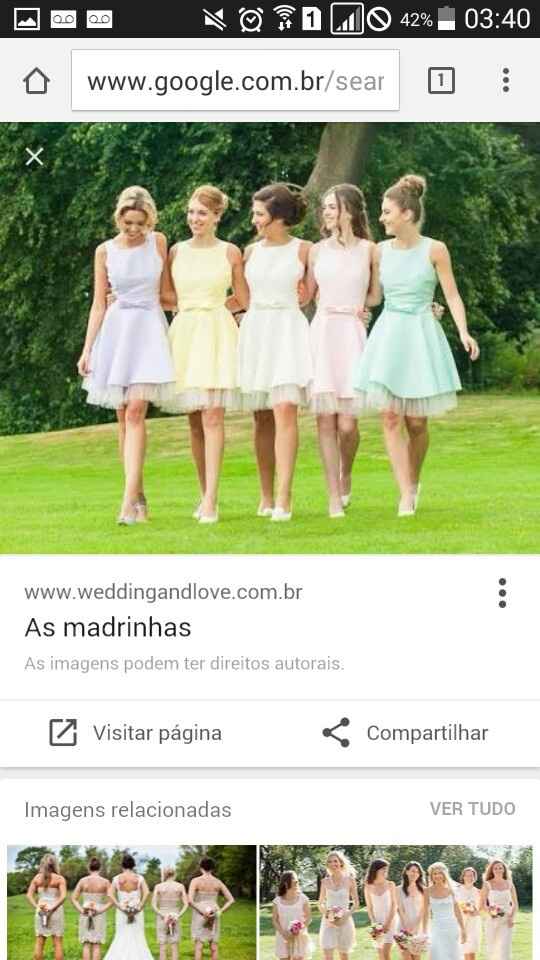 Vestido das madrinhas - 1