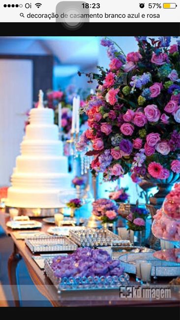 Decoração rosa e azul - 3