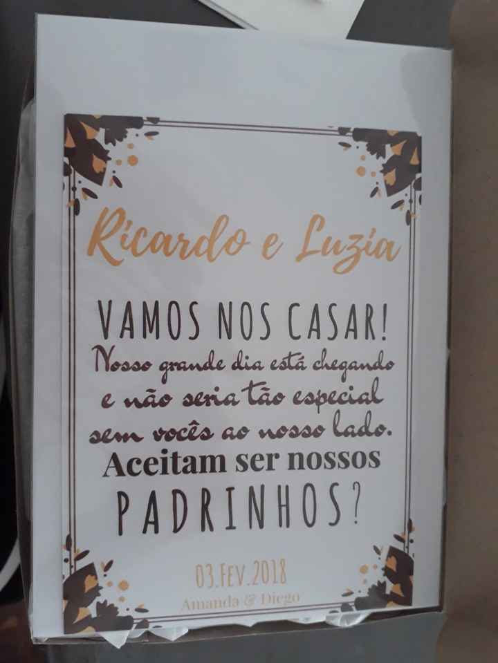 Convites Padrinhos / massinhas - 3