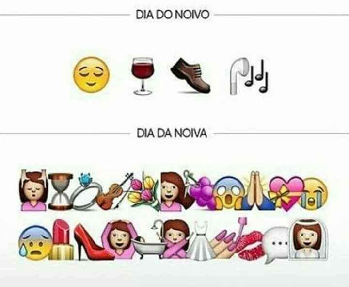 Dia do noivo x dia da noiva - 1