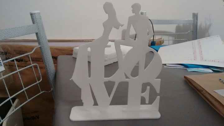 Detalhes do meu casamento: topo de bolo - 1