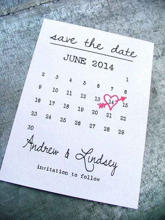 Save The Date - Calendário Sem Foto