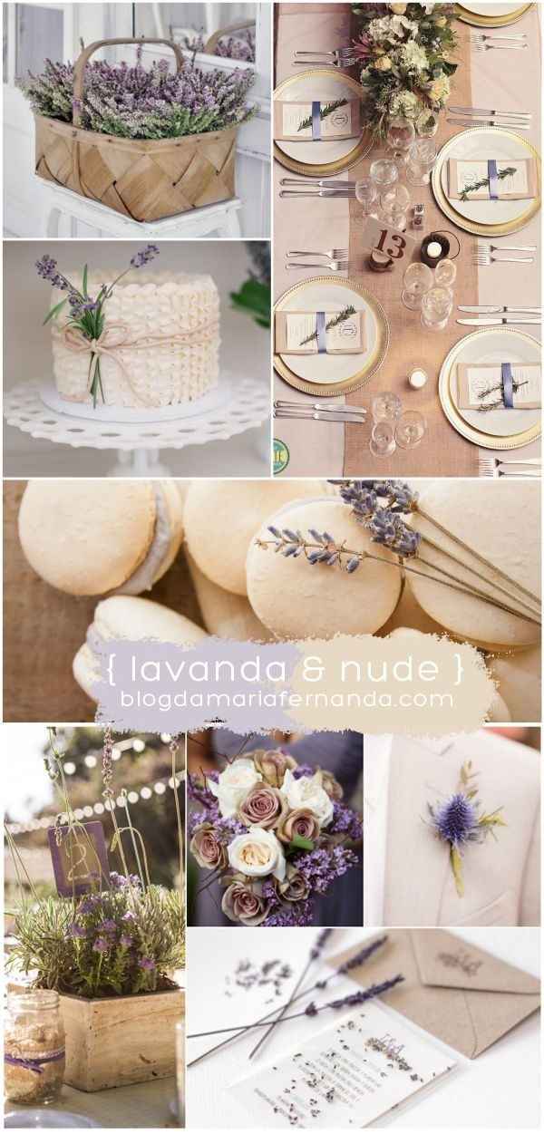 Paleta de Cores - Lavanda e Nude
