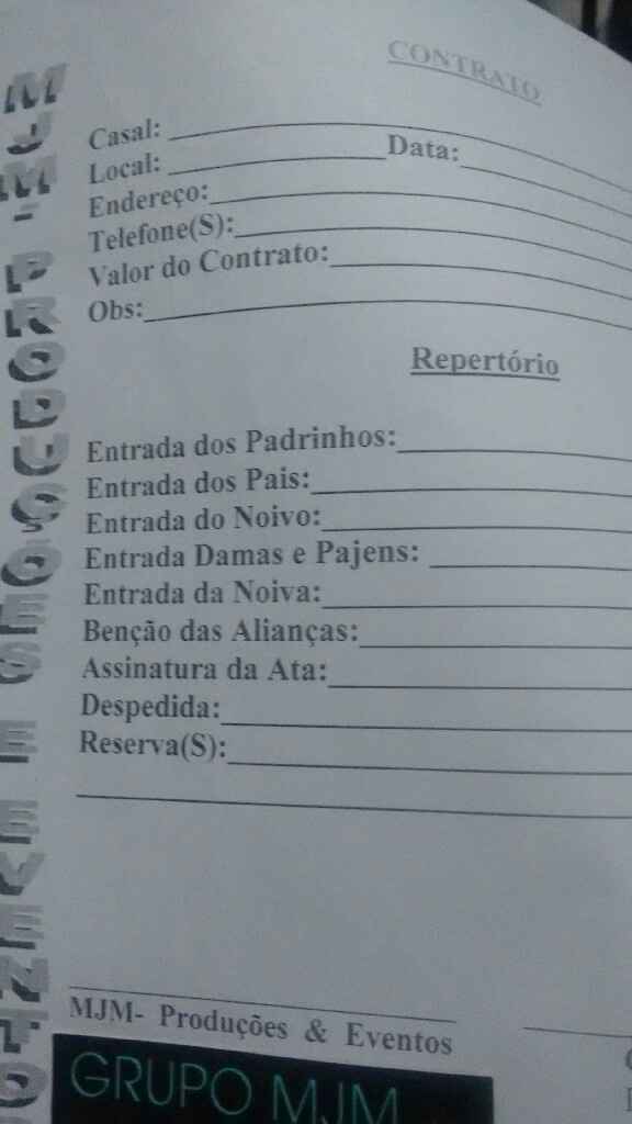 Escolhemos a ordem de entrada e as músicas da cerimônia! #194dias - 1