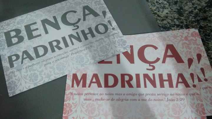 Meu convite dos padrinhos #187dias - 1
